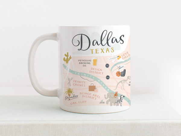 Dallas Map Mug