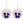 Load image into Gallery viewer, Pansy Hoop Earrings - 1