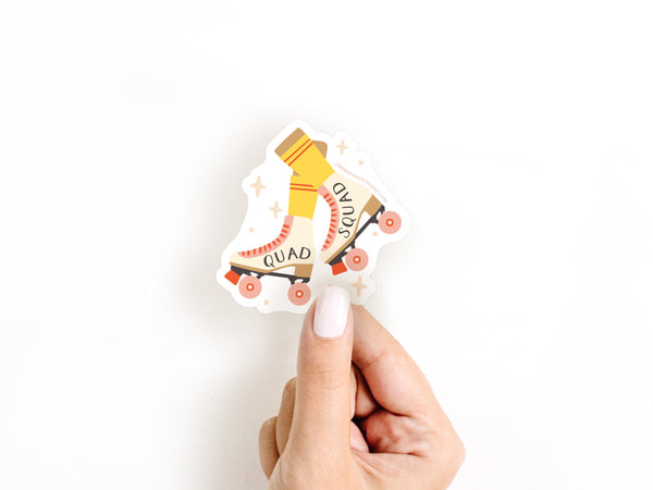 Quad Squad Roller Skates Sticker