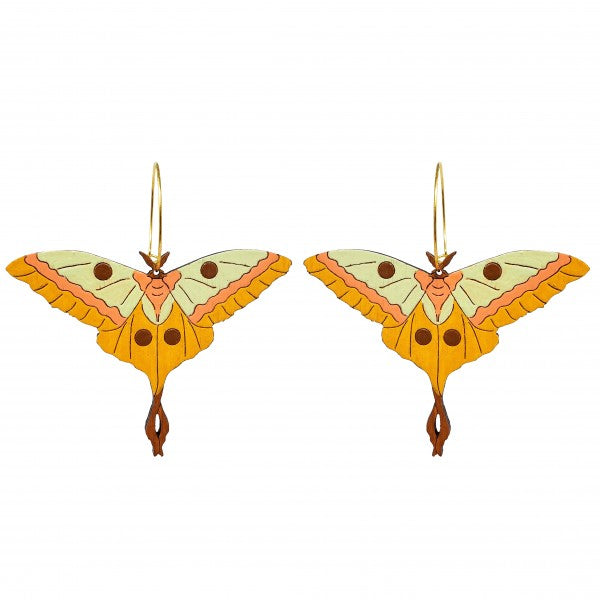 70s Moth Earrings