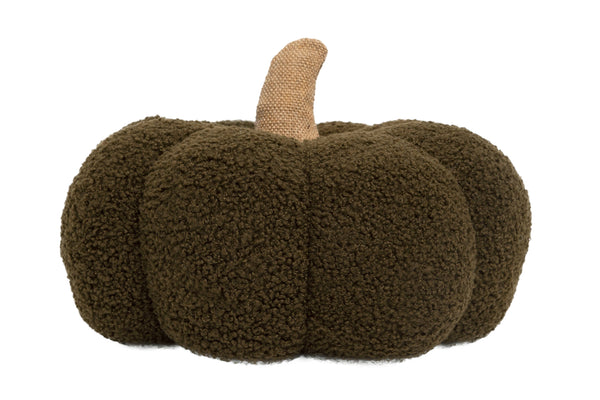 Green Sherpa Pumpkin Pillow