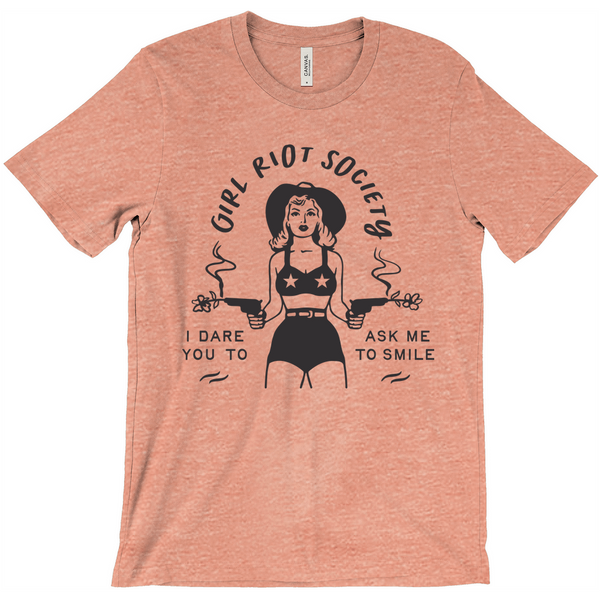 Girl Riot Society - No Chapter - Heather T Shirt
