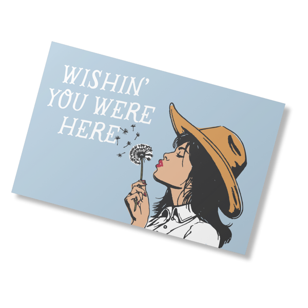Girl Riot Society Postcard - "Wishin' You Were Here" - Wholesale