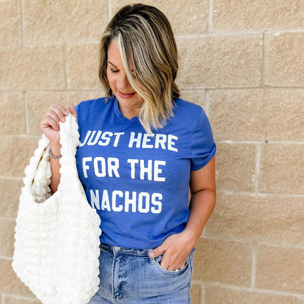 Just Here for the Nachos Shirt Game Day Tee