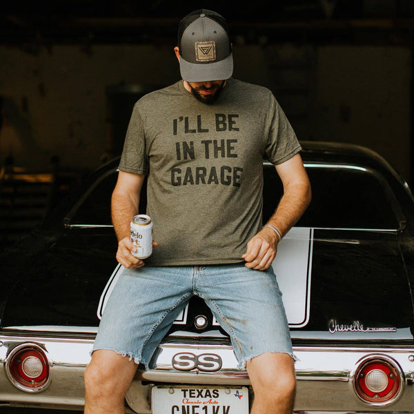 Archived I'll be In the Garage Men's Shirt, Father's Day Tee: Medium