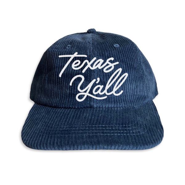 Texas Y'all Corduroy Cap