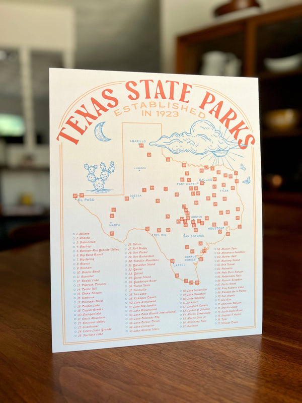 Texas State Park Map