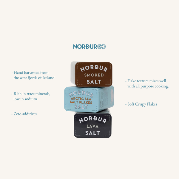 Nordur Salt-Arctic Sea Salt- Premium Tin Can  (8.8/4.4oz): 4.4 oz