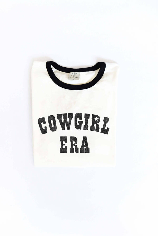 Cowgirl Era Ringer Graphic T-Shirt - Mustard