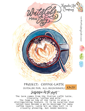Coffee-Latte Watercolor Kit- Watercolor Made Easy - 1