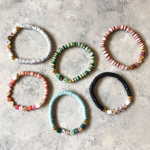 Beaded Letter Bracelets - 1