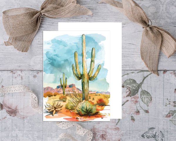 Desert horizon- Greeting card - 1