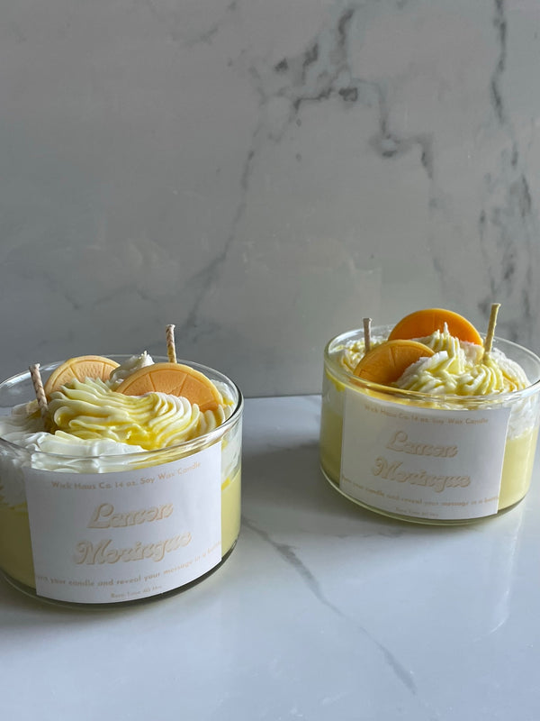 Lemon Meringue Dessert Candle - 2