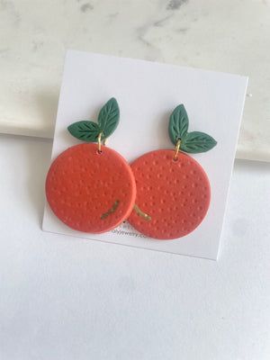 Orange Fruit Earrings - 1