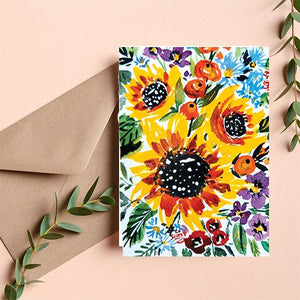Sunflowers greeting card - 1