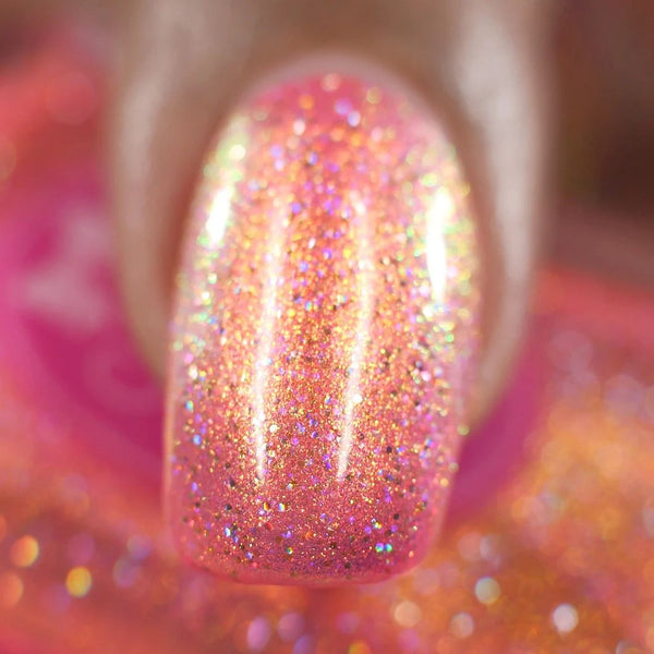 Shimmering Sunburst - Coral Nail Polish - 2