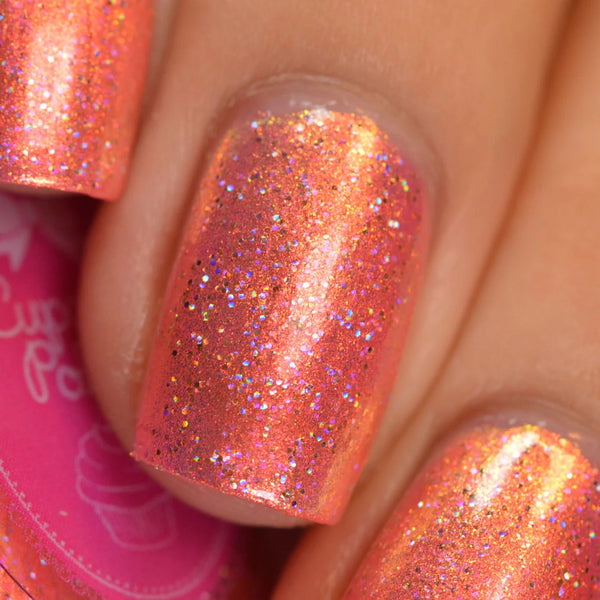 Shimmering Sunburst - Coral Nail Polish - 3