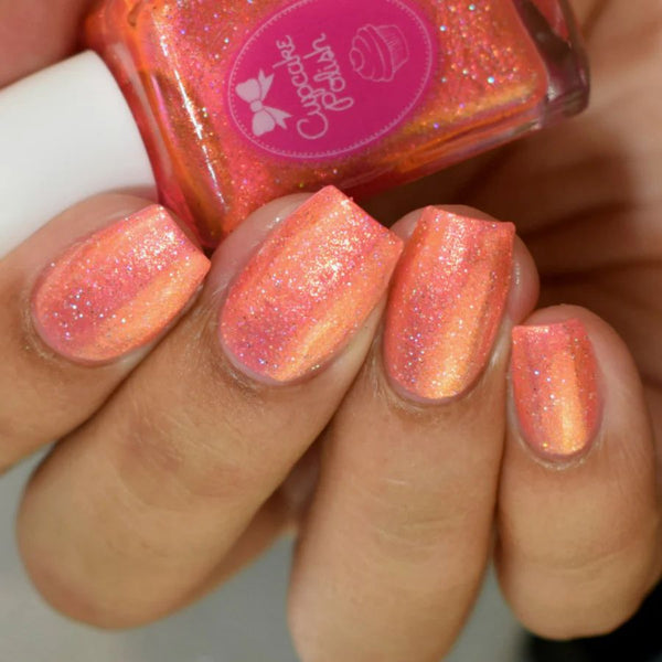 Shimmering Sunburst - Coral Nail Polish - 5