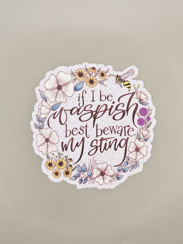 Waspish Shakespeare Sticker - 3