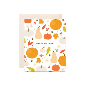 Happy Birthday Pumpkin Card - 1