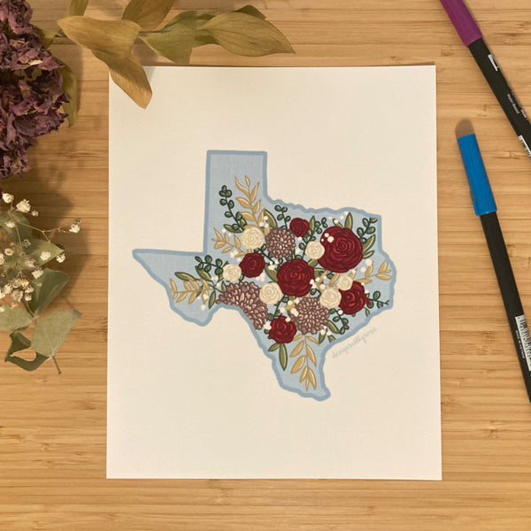 Texas Floral Print - 2