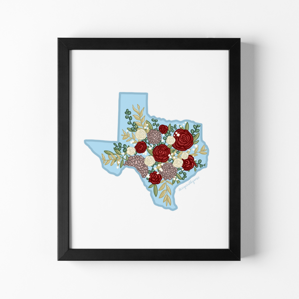 Texas Floral Print - 1