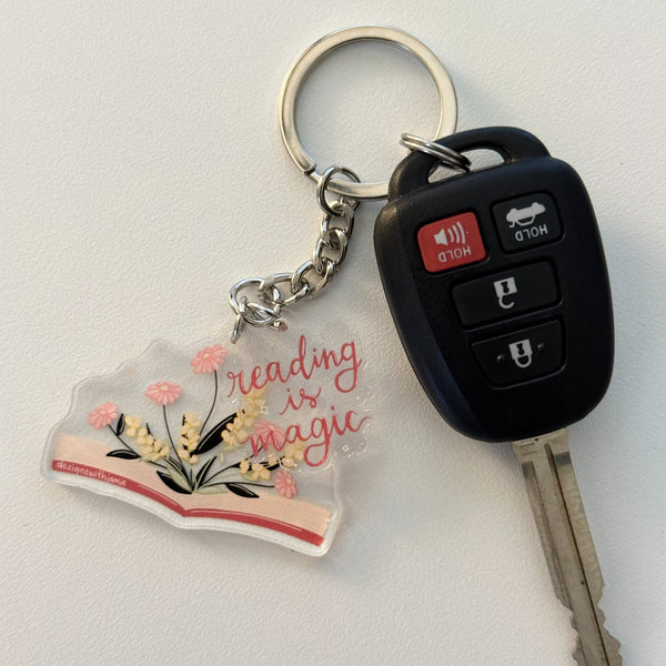 Reading is Magic Keychain - 2