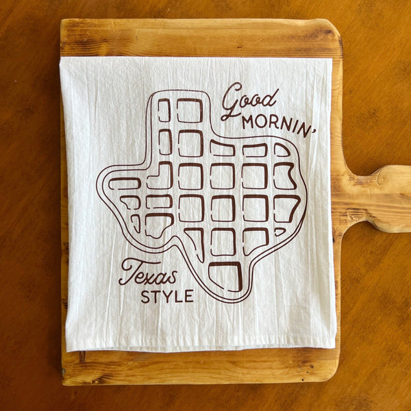 Texas Waffle Flour Sack Tea Towel - 1