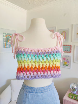 Crochet Rainbow Top - 1