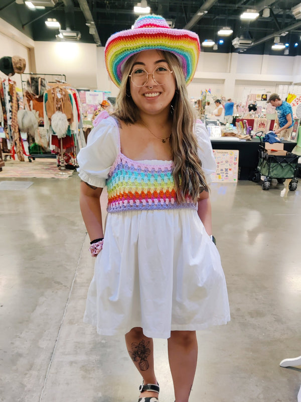 Crochet Rainbow Top - 4