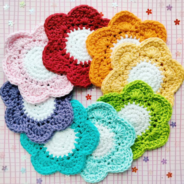 Crochet Flower Coaster - 1