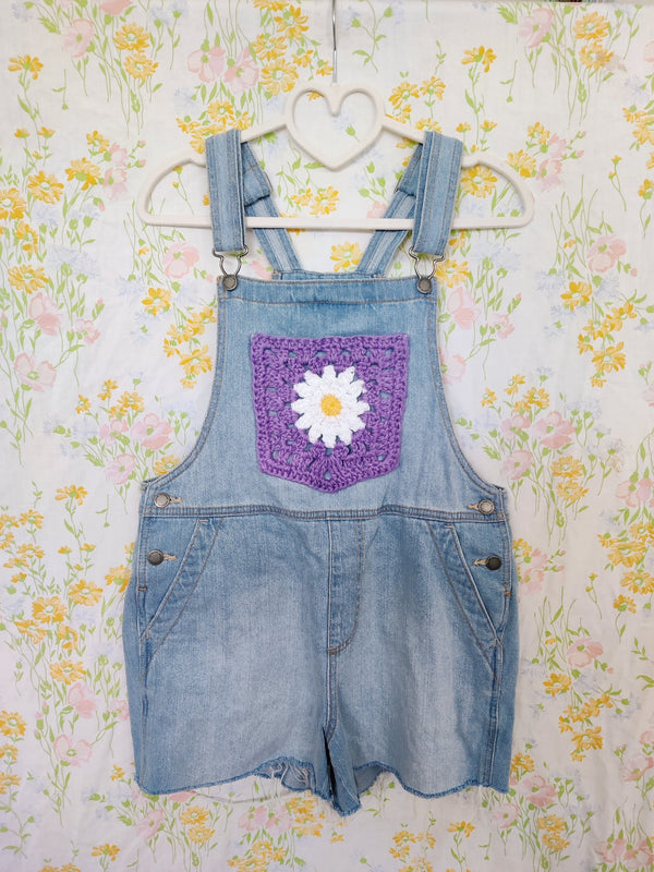 Crochet Daisy Overalls - 3