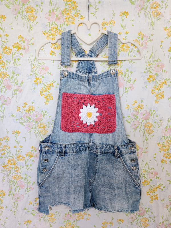 Crochet Daisy Overalls - 4