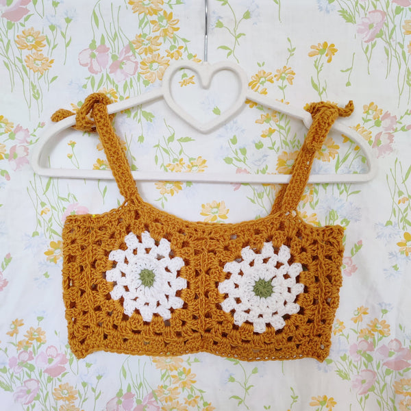 Crochet Daisy Crop Top - 3