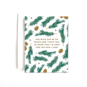 Holidays can be so tough... empathy card - 1