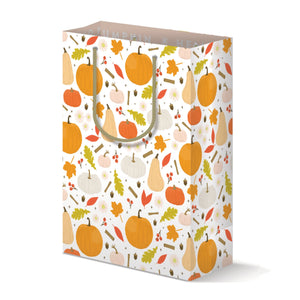 Hello Pumpkin Pattern Gift Bag | Fall, Birthday Gift Bag - 1