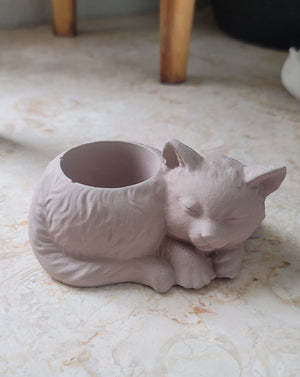 Sleeping Cat Planter - 1