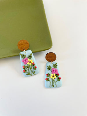 Tanya blue/green garden dangles - 1