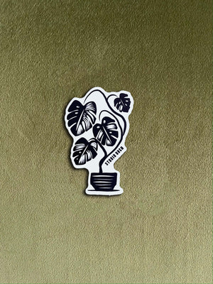 'Variegated Monstera' Sticker - 1