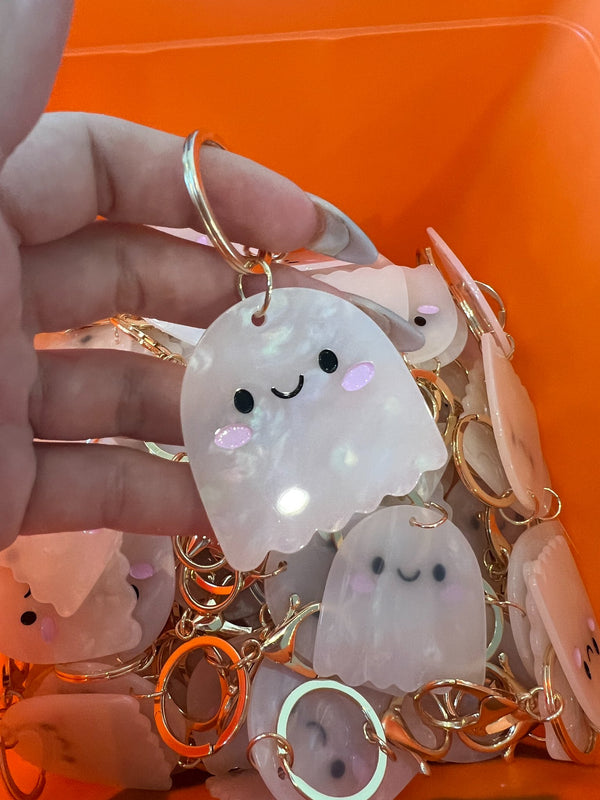 Acrylic Ghost Keychain - 2