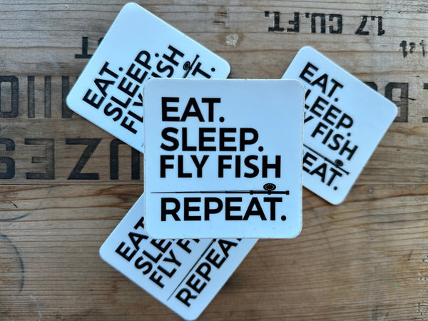 Eat Sleep Flyfish Sticker - 1