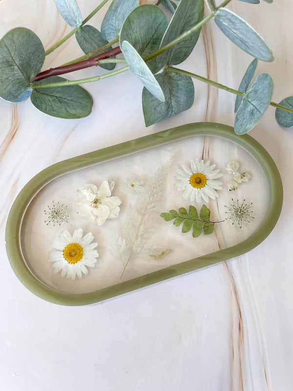 Boho Inspired Clear Flower Jewelry Tray - 4