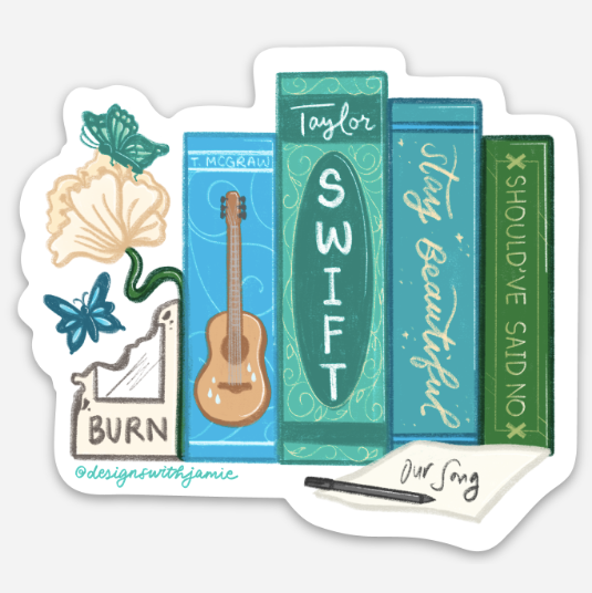 Taylor Swift Debut Era Bookish Sticker - 1