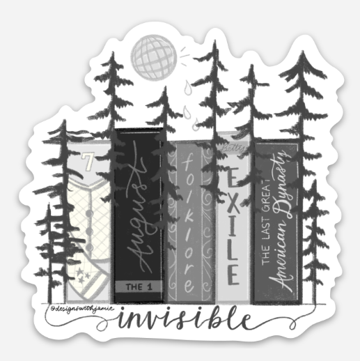 Taylor Swift Folklore Era Bookish Sticker - 1