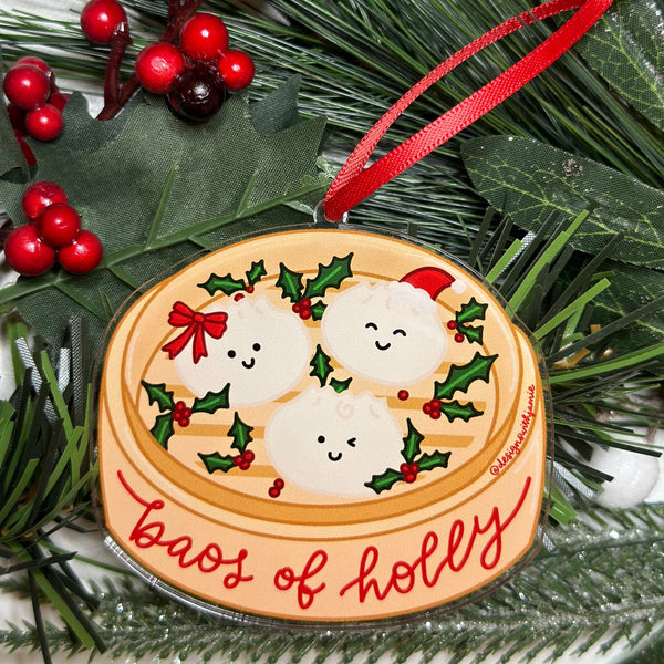 Baos of Holly Ornament - 1