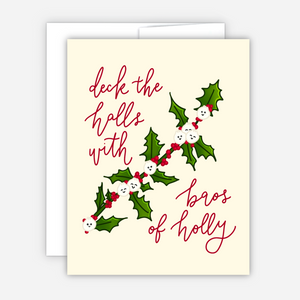 Baos of Holly Christmas Card - 1