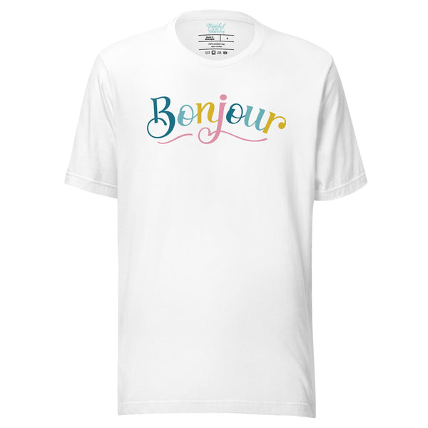 Bonjour Colorful T-Shirt - 1