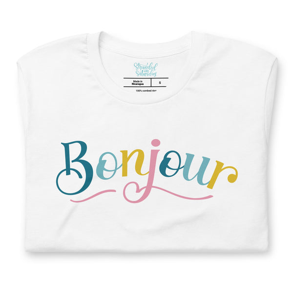 Bonjour Colorful T-Shirt - 2