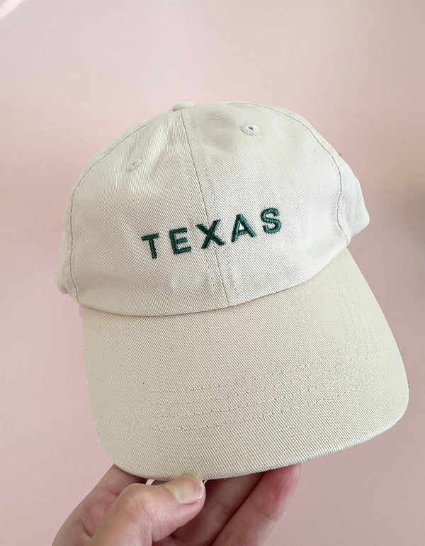 Texas Green Washed Cotton Dad Hat - 1