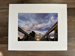 Clouds over Waco Suspension Bridge  - 1